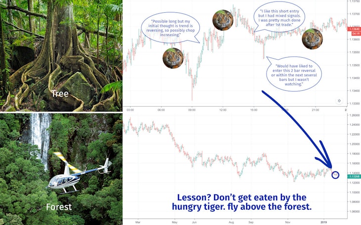 See the forest for the trees: Avoid trading randomness in price action